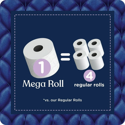 Quilted Northern Ultra Plush 12 Mega Rolls, 3X More Absorbent*, Luxurious Soft Toilet Paper