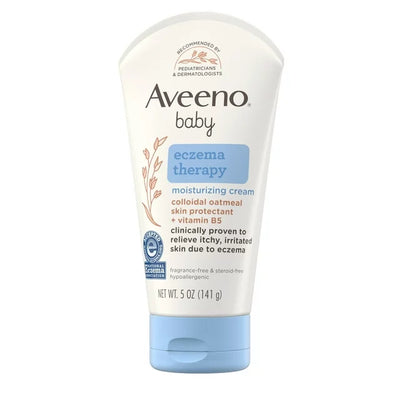 Aveeno Baby Eczema Therapy Moisturizing Cream Body Lotion with Oatmeal, 5 oz