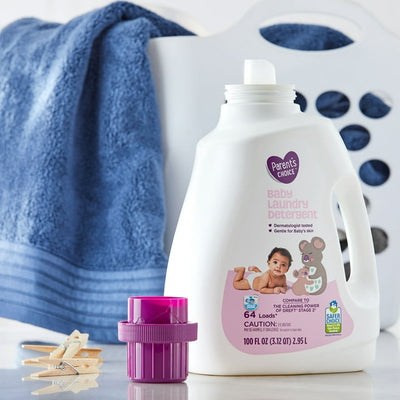 Parent's Choice Baby Liquid Laundry Detergent, 100 fl oz, 64 Loads